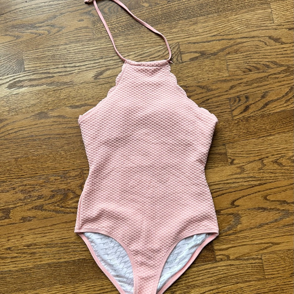 Marilyn Monroe Pink Halter Neck Swimsuit